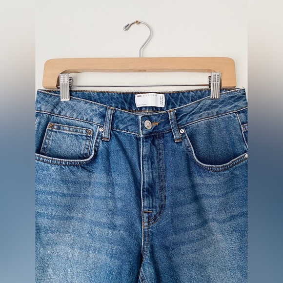 ASOS High Waisted Rise Tapered Relaxed Denim Jeans Classic Medium Wash 30 VTG - Picture 4 of 9